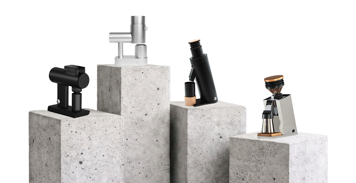 4 Concrete Plinths With Grinders
